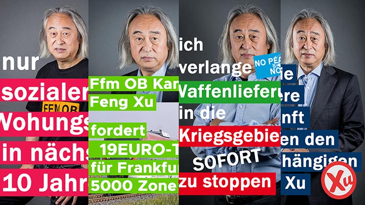 Frankfurt OB Kandidat 2023 Feng Xu und seine Wahlprogramme