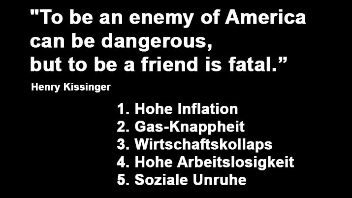 Ein Feind Amerikas zu sein, kann gefährlich sein, aber ein Freund zu sein, ist fatal.