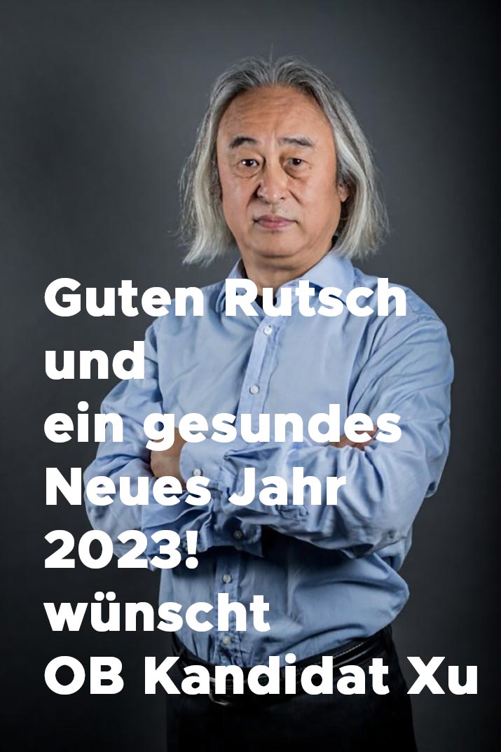 Ffm OB Kandidat Xu wünscht Guten Rutsch und gesundes Neues Jahr