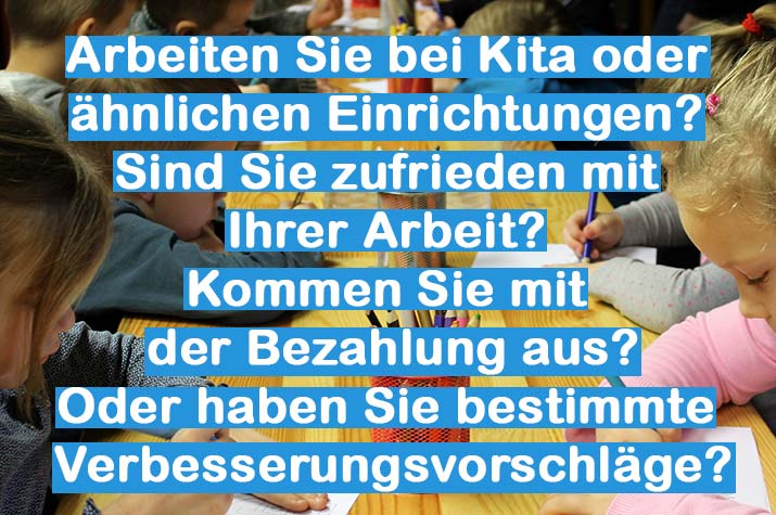 Arbeiten Sie bei Kita oder ähnlichen Einrichtungen? 