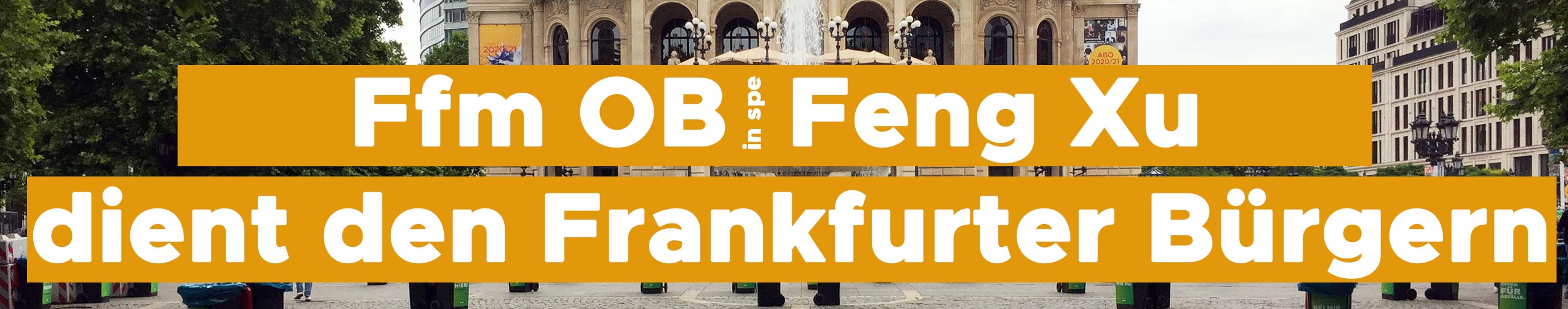 Frankfurter Oberbürgermeister dient den Frankfurt Bürgern